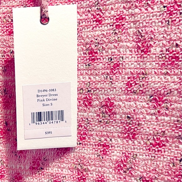 🆕-LoveShackFancy Dress Breyer Pink Floral Ruched Tiered Mini Dress. NWT - Picture 9 of 11